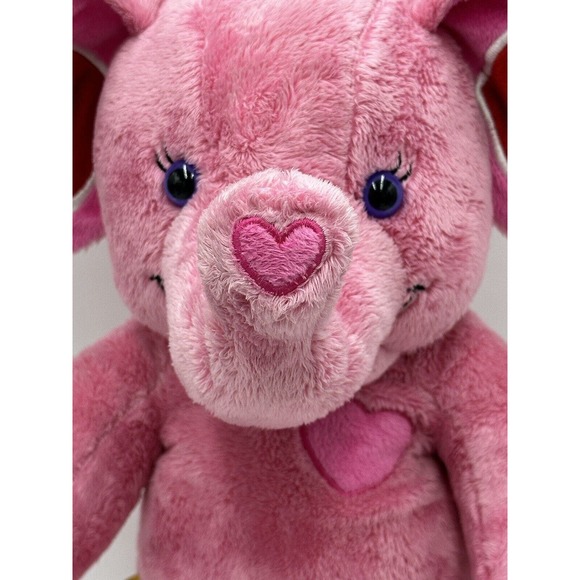 Build A Bear Pink Elephant Plush With Hearts Stuffed Animal Toy Valentine’s Day - Picture 2 of 10